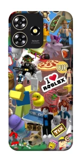 Чехол на ZTE Blade A73 4G Roblox collage ver.5 фото 1 из 1