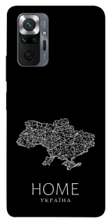 Чохол на Xiaomi Redmi Note 10 Pro Ukraine black map фото 1 з 1