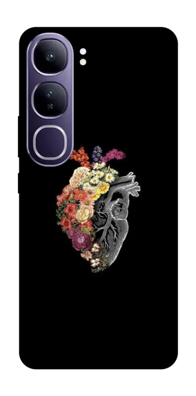 Чохол на Vivo Y300 Heart with flowers фото 1 з 1