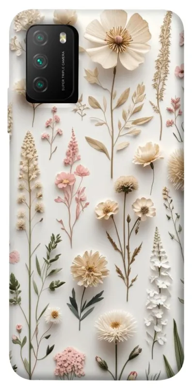 Чохол на Xiaomi Poco M3 Floral design ver.1 фото 1 з 1