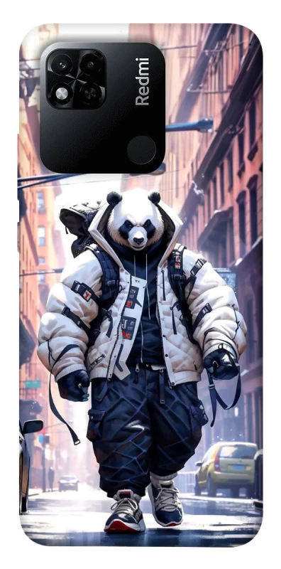 Чехол на Xiaomi Redmi 10A Панда курьер фото 1 из 1