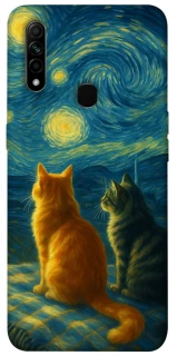 Чохол на Oppo A31 Cats under the stars фото 1 з 1