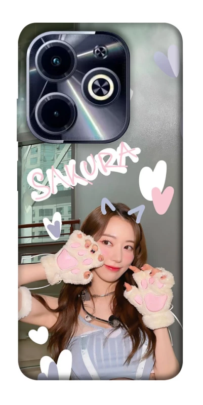 Чохол на Infinix Hot 40i Sakura - LE SSERAFIM фото 1 з 1