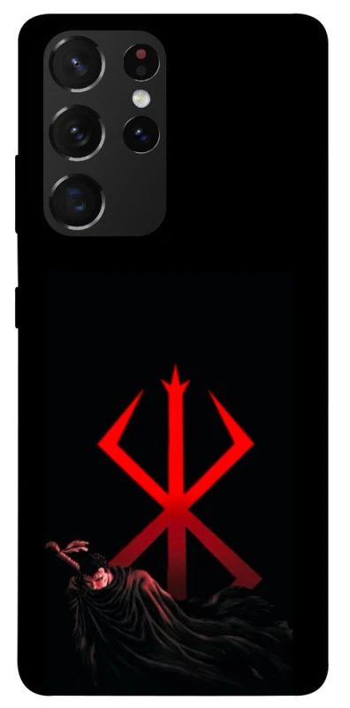 Чохол на Samsung Galaxy S21 Ultra Berserk Red Logo фото 1 з 1