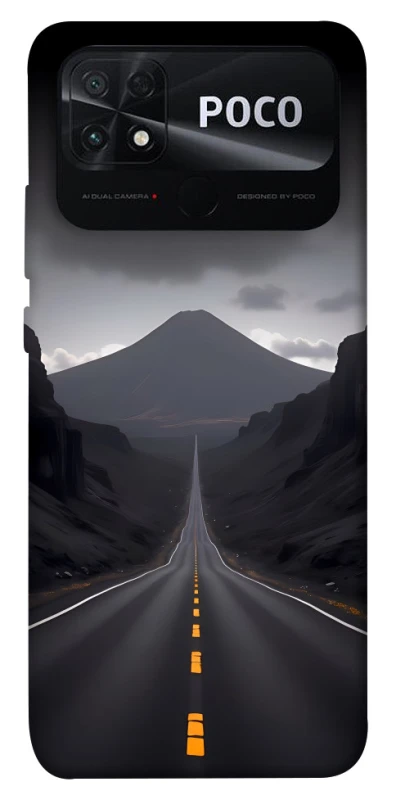 Чохол на Xiaomi Poco C40 Black mountains фото 1 з 1