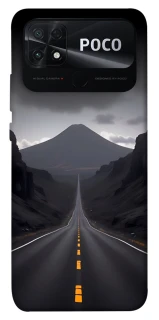 Чохол на Xiaomi Poco C40 Black mountains фото 1 з 1