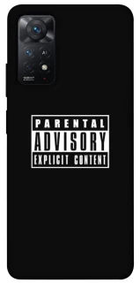 Чехол на Xiaomi Redmi Note 11 Pro 4G/5G Parental Advisory Label фото 1 из 1