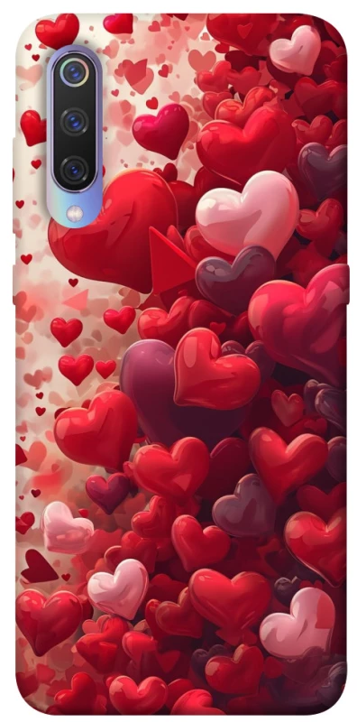 Чехол на Xiaomi Mi 9 Many hearts фото 1 из 1