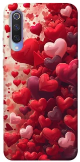 Чохол на Xiaomi Mi 9 Many hearts фото 1 з 1