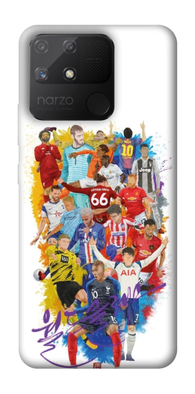 Чехол на Realme Narzo 50A Football Abstract v2 фото 1 из 1