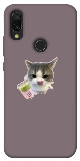Чехол на Xiaomi Redmi 7 cat matcha фото 1 из 1