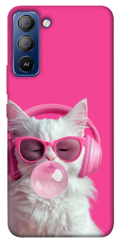 Чехол на TECNO Pop 5 LTE Pink kitty фото 1 из 1
