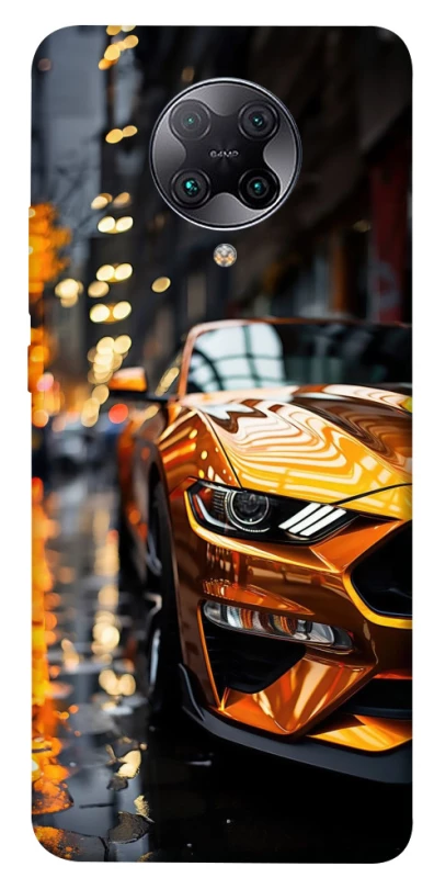 Чохол на Xiaomi Redmi K30 Pro / Poco F2 Pro Golden sports car фото 1 з 1