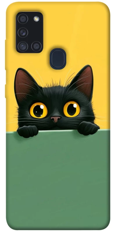 Чохол на Samsung Galaxy A21s Black cat v2 фото 1 з 1