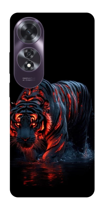 Чохол на Oppo A60 fire tiger фото 1 з 1