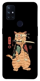 Чехол на OnePlus Nord N10 5G Кот-самурай фото 1 из 1