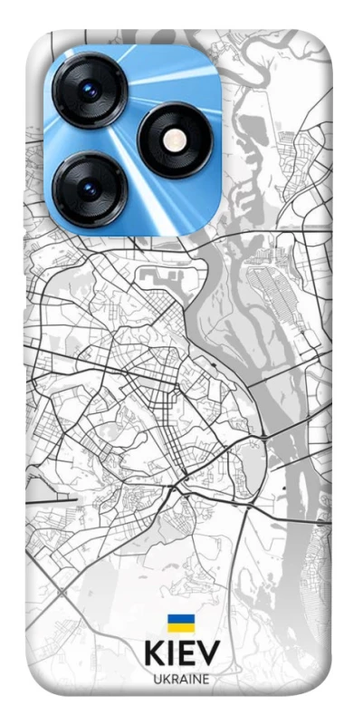 Чехол на TECNO Spark 10 Kiev white map фото 1 из 1