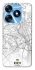 Чехол на TECNO Spark 10 Kiev white map фото 1 из 1