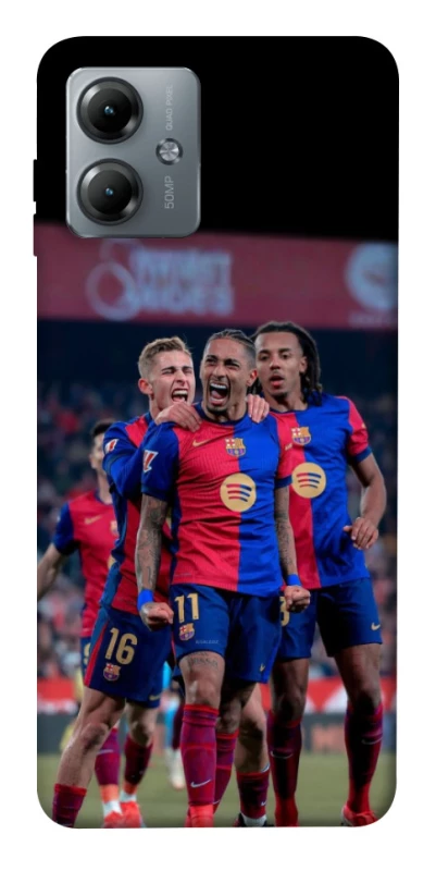 Чохол на Motorola Moto G14 FC Barcelona team фото 1 з 1