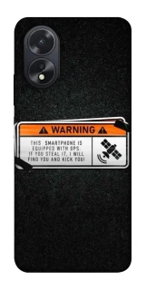 Чохол на Oppo A38 Warning фото 1 з 1