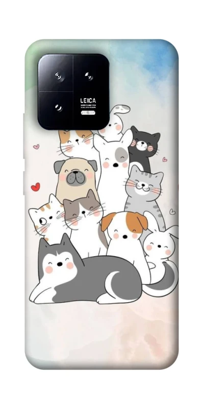 Чехол на Xiaomi 13 Funny Pets ver.2 фото 1 из 1