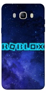 Чехол на Samsung J710F Galaxy J7 (2016) Roblox Space Logo Blue фото 1 из 1