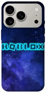 Чехол на Apple iPhone 18 Pro Roblox Space Logo Blue фото 1 из 2