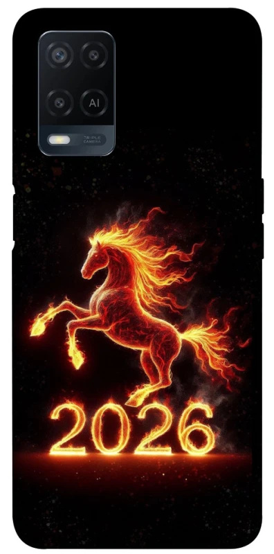Чехол на Oppo A54 4G Red Fire Horse ver.1 фото 1 из 1