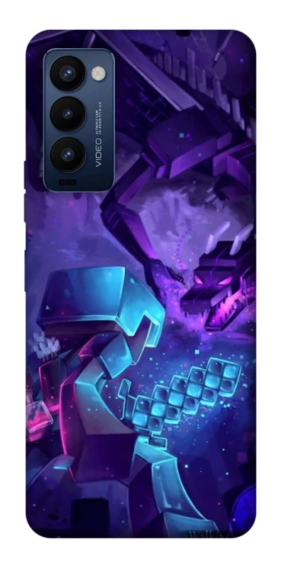 Чохол на TECNO Camon 18 Pro Minecraft dragon фото 1 з 1