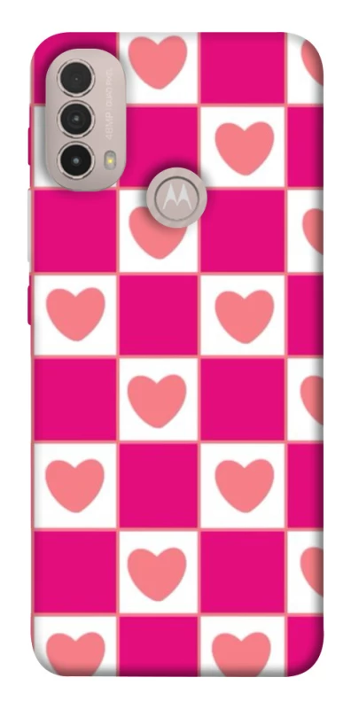 Чохол на Motorola Moto E40 Chess heart фото 1 з 1