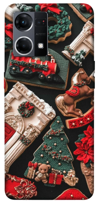 Чохол на Oppo Reno 7 4G Новорічний v20 фото 1 з 1