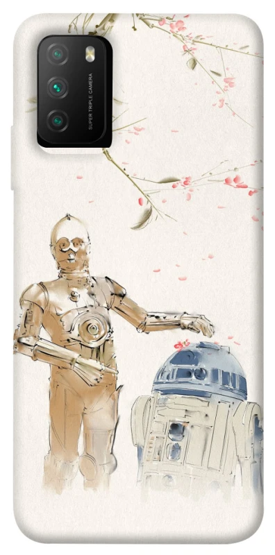 Чехол на Xiaomi Poco M3 Star Wars robots фото 1 из 1