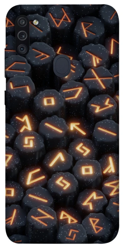 Чехол на Samsung Galaxy M11 Огненые руны фото 1 из 1