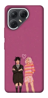 Чехол на TECNO Pova 7 Raven & Rainbow Wednesday фото 1 из 1