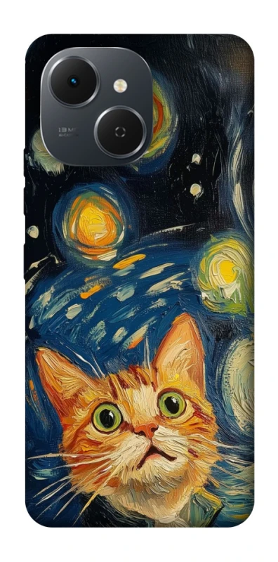 Чехол на TECNO Spark 40C paint cat фото 1 из 1