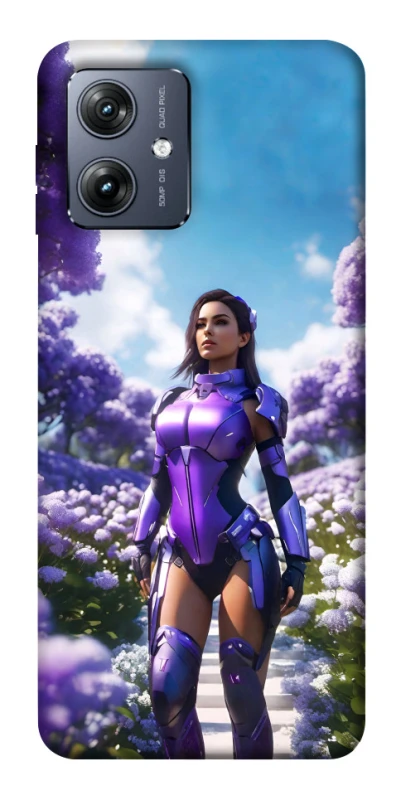 Чохол на Motorola Moto G54 Cyber space girl ver.4 фото 1 з 1