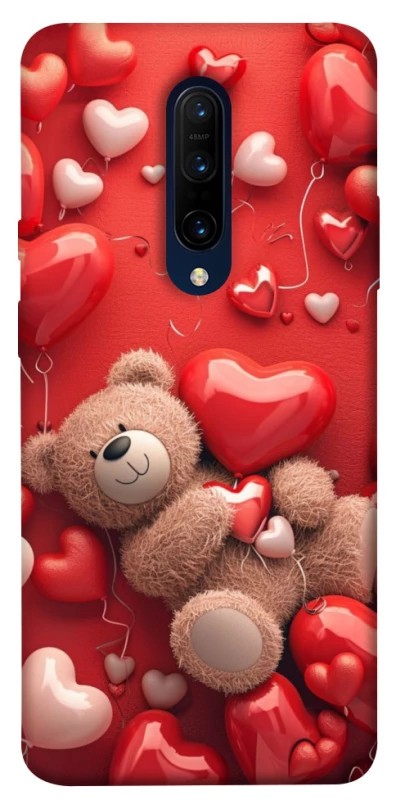 Чехол на OnePlus 7 Pro bear in hearts фото 1 из 1