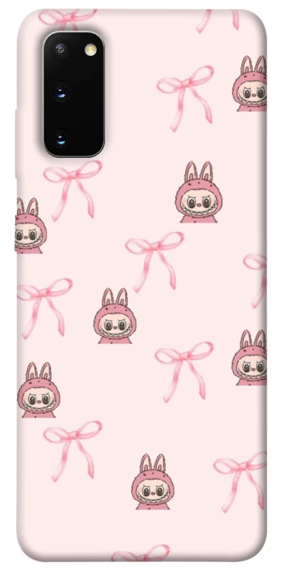 Чехол на Samsung Galaxy S20 Pink bows and Labubus фото 1 из 1