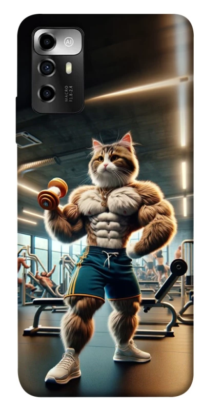 Чехол на ZTE Blade A72 Качок кот фото 1 из 1