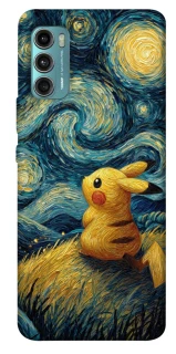 Чохол на Motorola Moto G60 Pikachu and Van Gogh фото 1 з 1