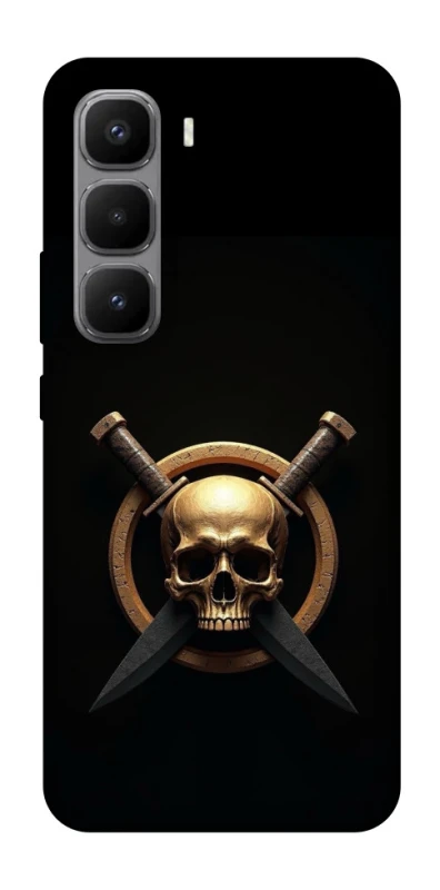 Чохол на Infinix Hot 60 Pro+ Golden Skull фото 1 з 1