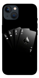Чохол на Apple iPhone 13 (6.1") Black Cards фото 1 з 1