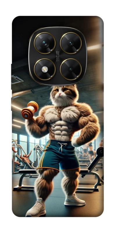 Чехол на Xiaomi Poco X7 Качок кот фото 1 из 1