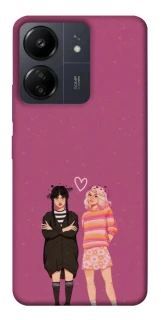 Чехол на Xiaomi Poco C65 Raven & Rainbow Wednesday фото 1 из 1