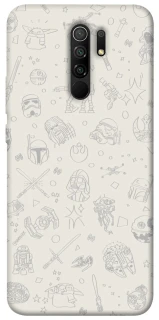 Чохол на Xiaomi Redmi 9 Star Wars background ver.1 фото 1 з 1