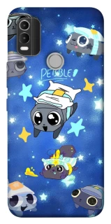 Чехол на Nokia C21 Plus Pebble kitten stars фото 1 из 1