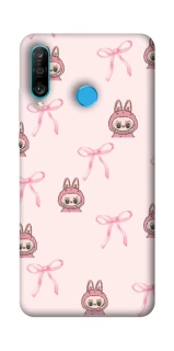 Чохол на Huawei P30 lite Pink bows and Labubus фото 1 з 1