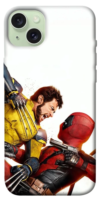 Чехол на Apple iPhone 15 Plus (6.7") Deadpool and Wolverine фото 1 из 1