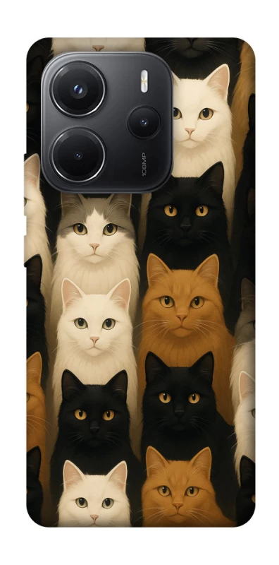 Чехол на Xiaomi Redmi Note 14 4G (Int. version) Colorful Cat Collage фото 1 Чехол на Xiaomi Redmi Note 14 4G (Int. version) Colorful Cat Collage фото 1 из 1