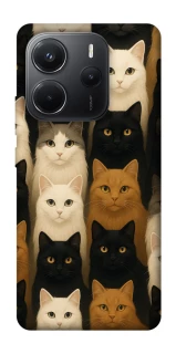 Чохол на Xiaomi Redmi Note 14 4G (Int. version) Colorful Cat Collage фото 1 Чохол на Xiaomi Redmi Note 14 4G (Int. version) Colorful Cat Collage фото 1 з 1